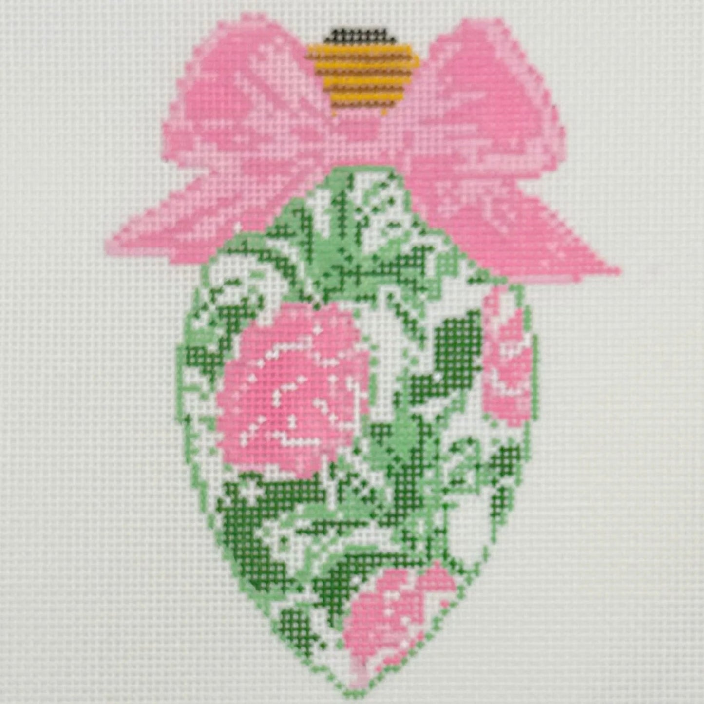 Bow Bulb Rose by Blue Waters Needlepoint