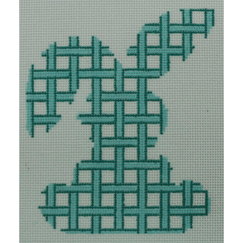 Bunny - Green Lattice by The Collection Designs