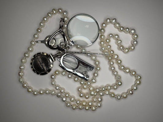 Fresh Water Pearls Up Up Chatelaine by Victoria Whitson