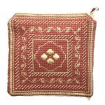 N's Bee Coin Purse- Coral & Butter