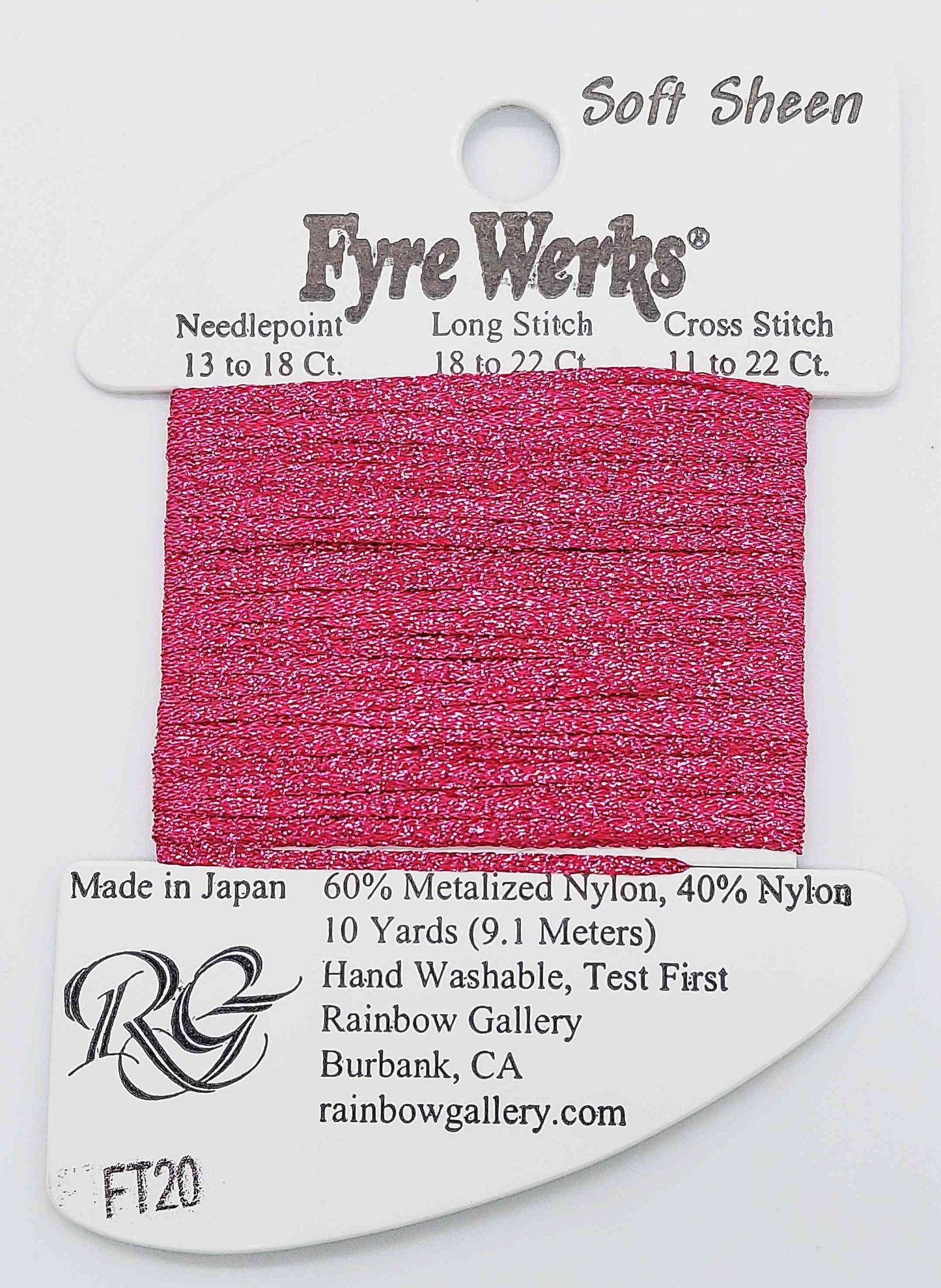FT20 - Raspberry - Fyre Werks Soft Sheen