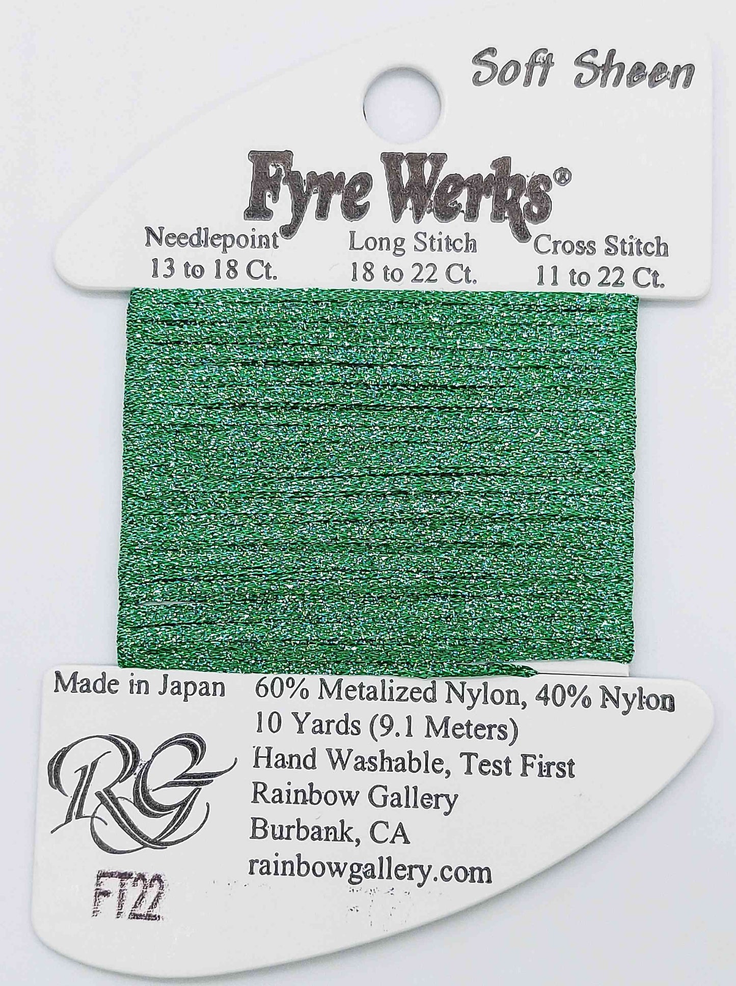 FT22 - Emerald Green - Fyre Werks Soft Sheen