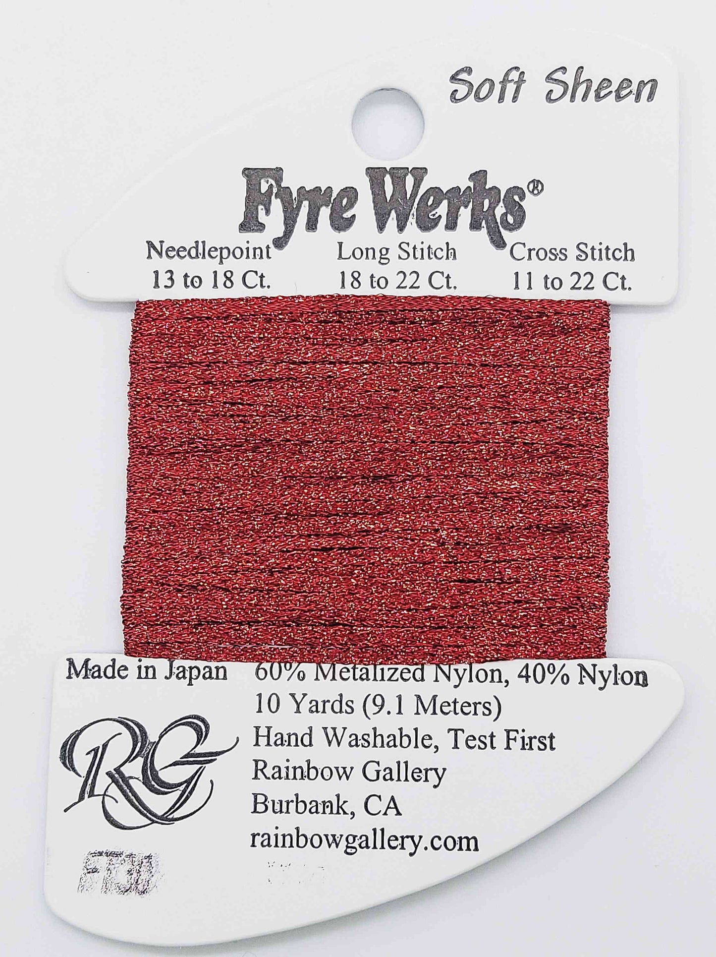 Fyre Werks Soft Sheen FT30-Red