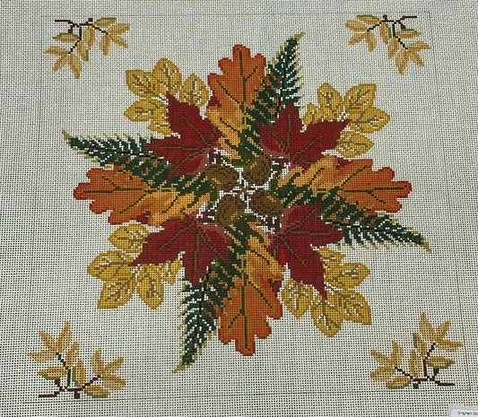 Fall Leaves and Ferns by Gingham Stitchery