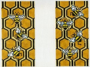 Bee and Honeycomb Double sided Eye Glass Case