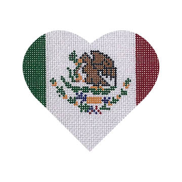 Mexican Flag Heart by Pepperberry Designs