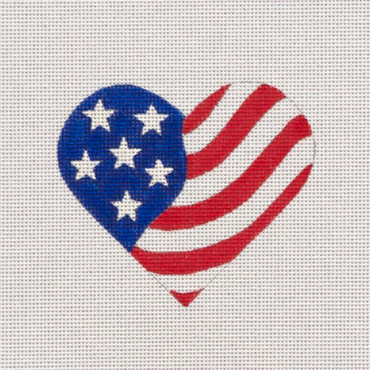 American Flag Heart by Pepperberry Designs