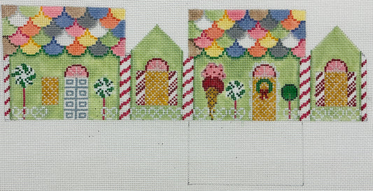 Pistachio and Neccos Gingerbread House