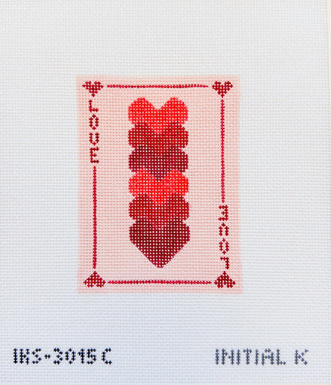 Love Card Hearts by Initial K