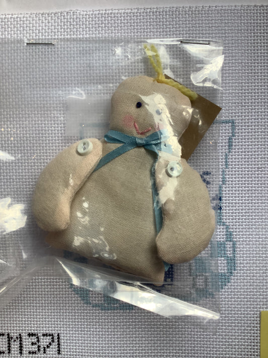 First Christmas with Bunny in Blue