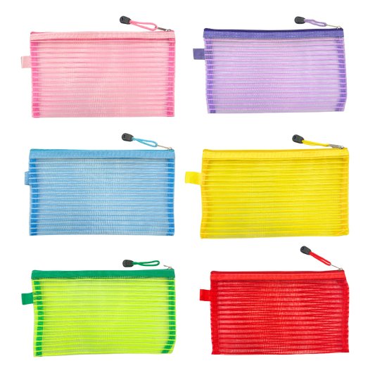 Colorful mesh project bags