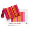 Tufted Stripe Clutch - Pink & Orange by Jenni Sandberg