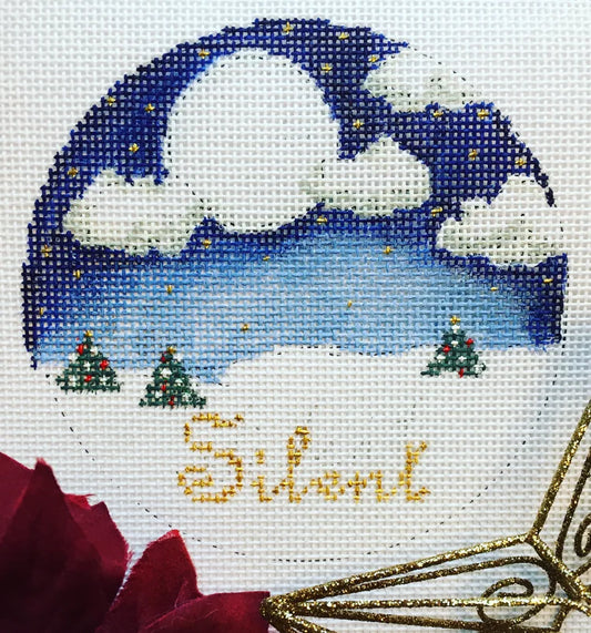 "Silent" Ornament by The Plum Stitchery