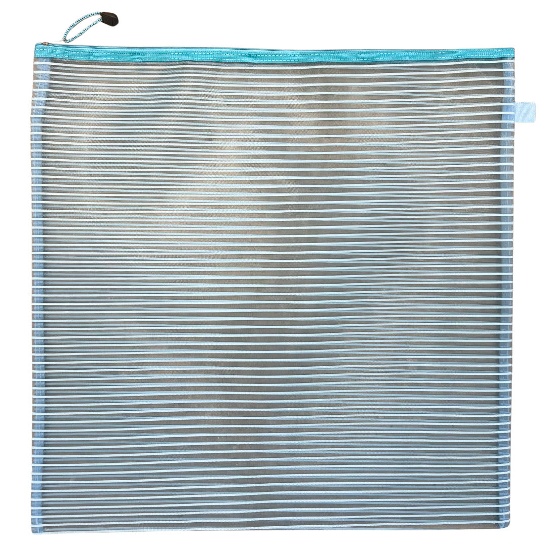 Mesh Bag - Medium (15" x 15") Square Mesh Zipper Project Bag