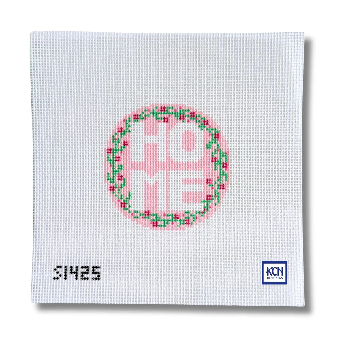 Home Wreath Needlepoint Canvas