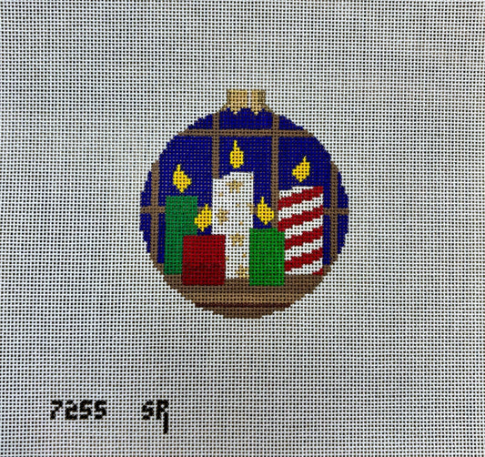 Christmas Candles Round by Susan Roberts