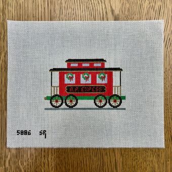 Christmas Train Caboose by Susan Roberts