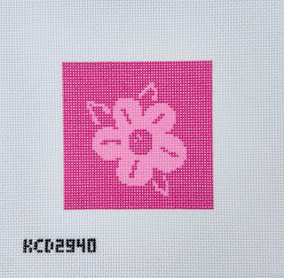Pink Flower Square by KCN Designers