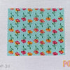 Aqua Floral Clutch by Pop Needle Arts