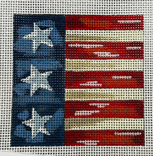 All American Flag Coaster by Paul Brent
