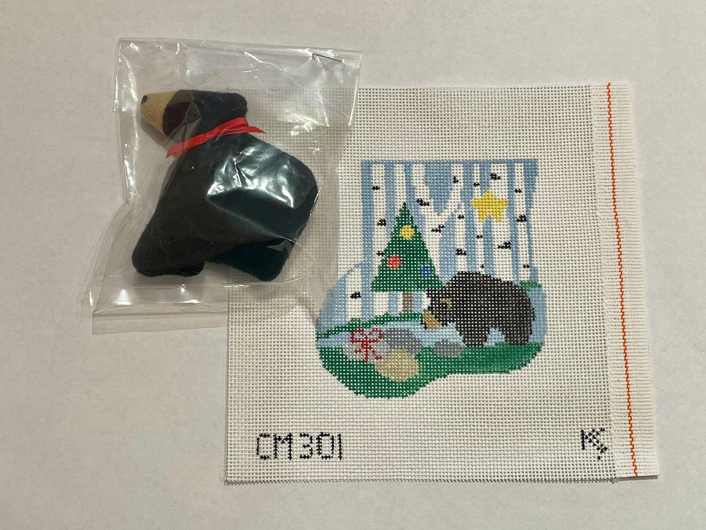 Bear, Birch Trees with Black Bear by Kathy Schenkel