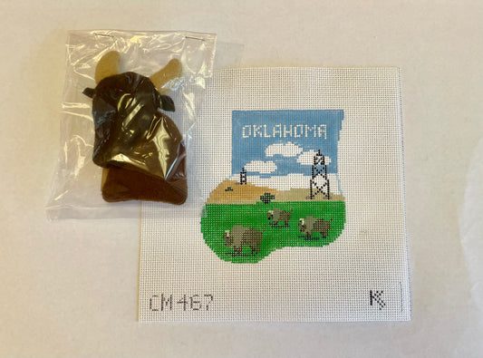 Oklahoma with Buffalo by Kathy Schenkel