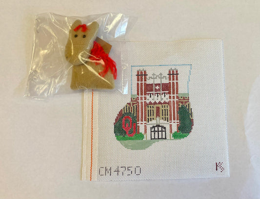 University of Oklahoma with Pony by Kathy Schenkel