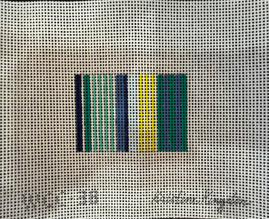 Candy Stripes Blue Green Yellow Insert by Kristine Kingston