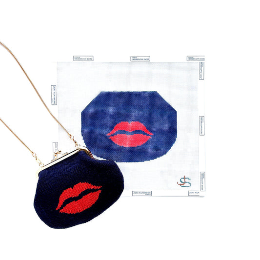 Lips Kiss Lock Bag - by Jeni Sandberg JS-344B