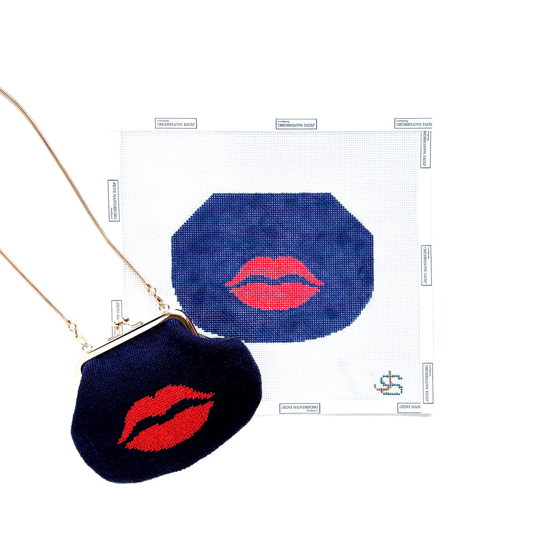 Lips Kiss Lock Bag - by Jeni Sandberg JS-344B