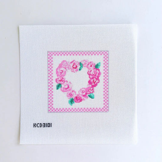 Camelia Heart Love Square by KCN Designers