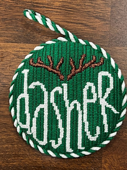 Dasher Reindeer Green/Red by The Collection Designs