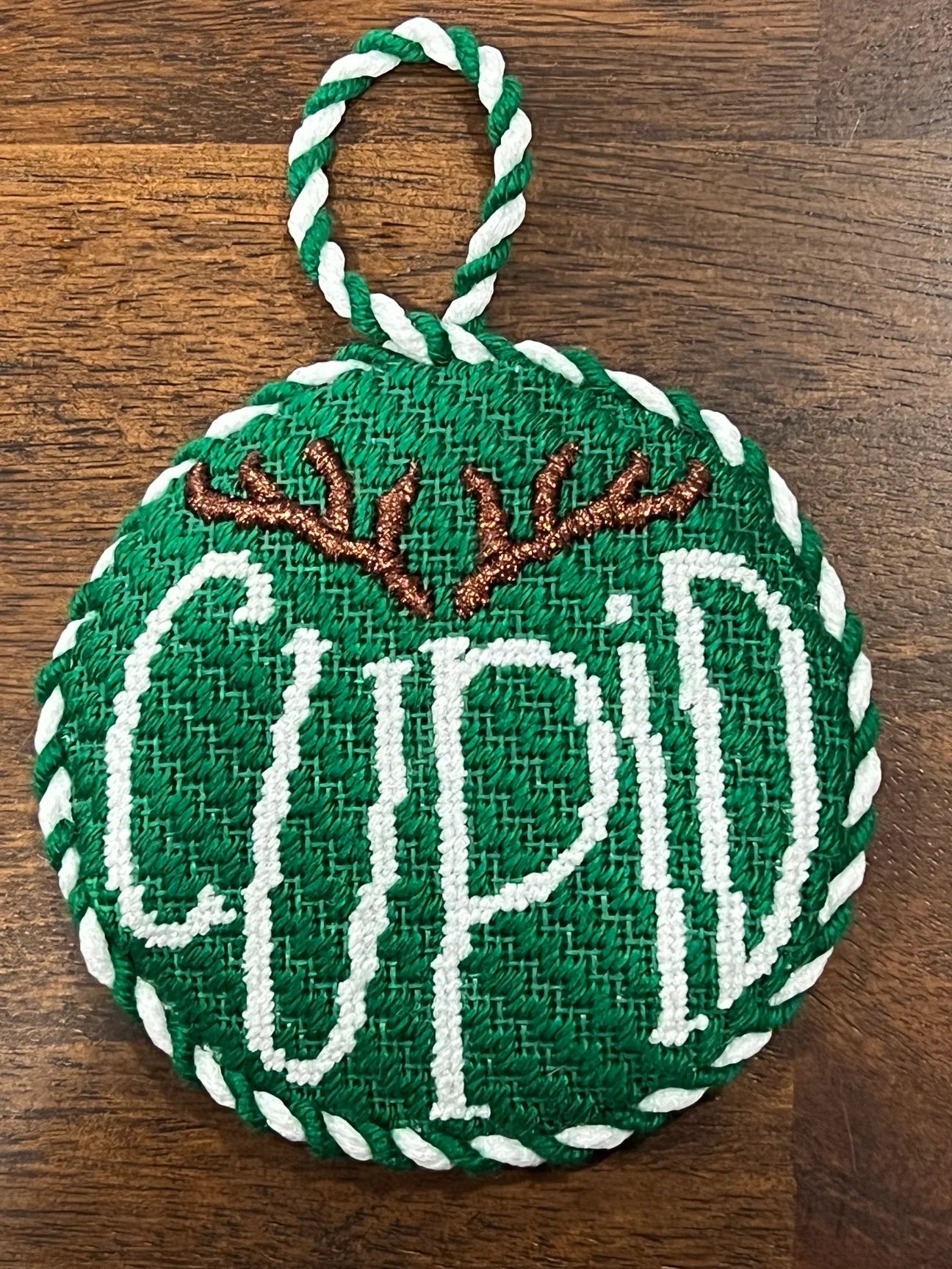 Cupid Reindeer Green/Red by The Collection Designs