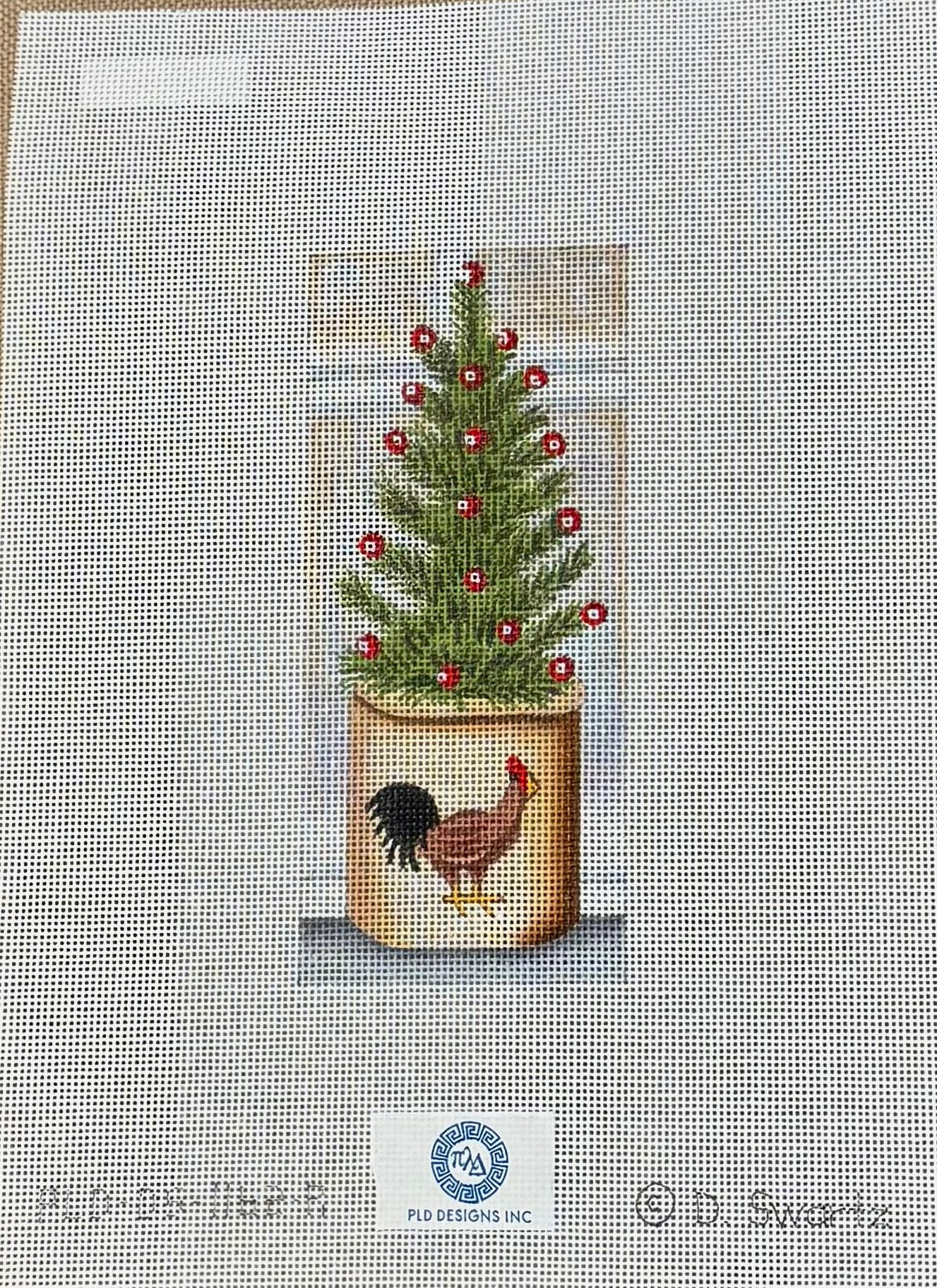 Christmas Tree in Crock by Diane Swartz