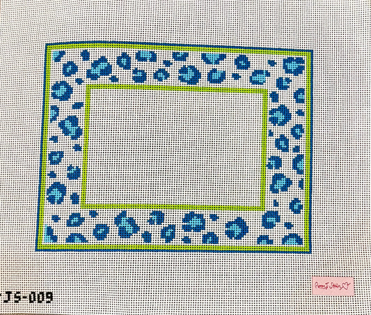 Leopard Print Frame by Poppy J Stitches