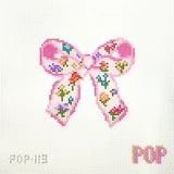 Floral Bow Pink by Pop Needle Arts
