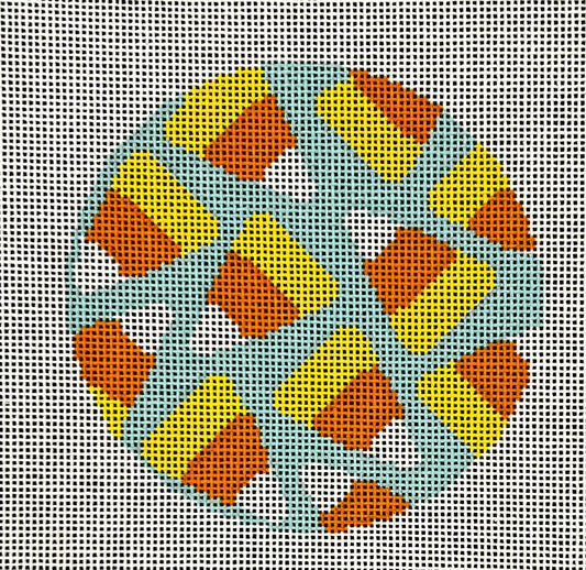 Halloween - Candy Corn - Teal by The Collection Designs