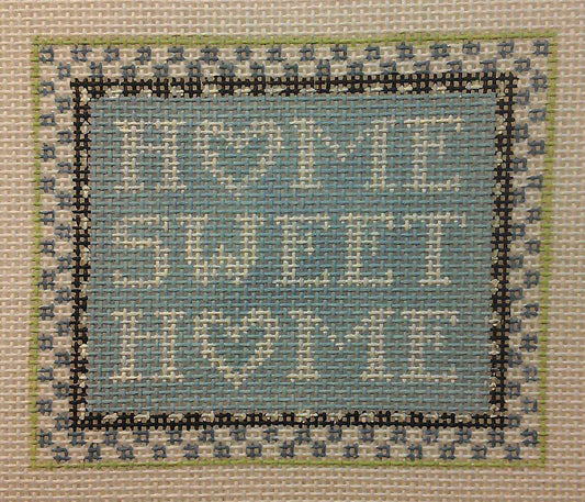 Home Sweet Home in Blue by Kathy Schenkel