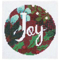 Joy Botanical Ornament with Stitch Guide