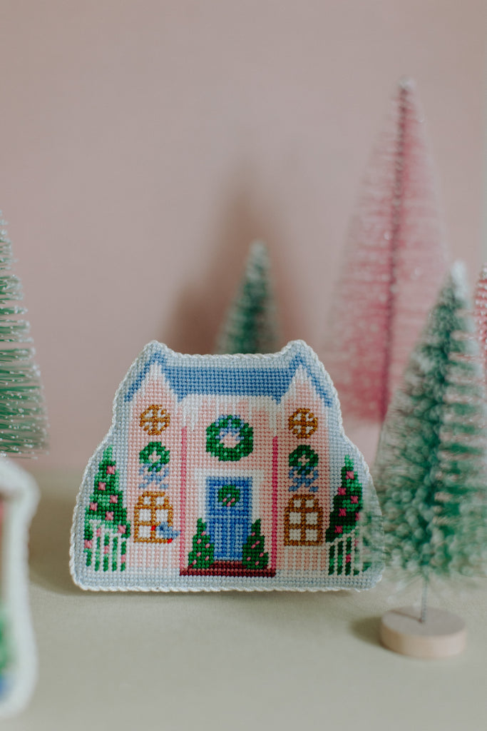 Christmas Village Pink House by Le Point Studio