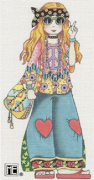 ME-FF02A-SG Fabulous Females: Hippie Girl Head to Toe Stitch Guide by Patricia Sone
