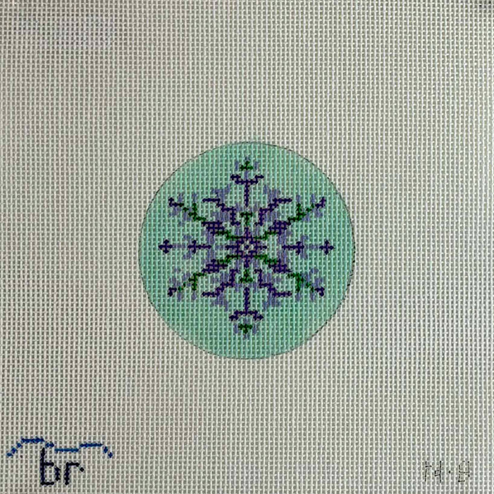 N8- Nordic Snowflake - Purple/Aqua