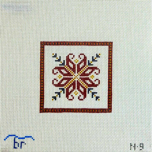 N9- Nordic Square Red/Blue