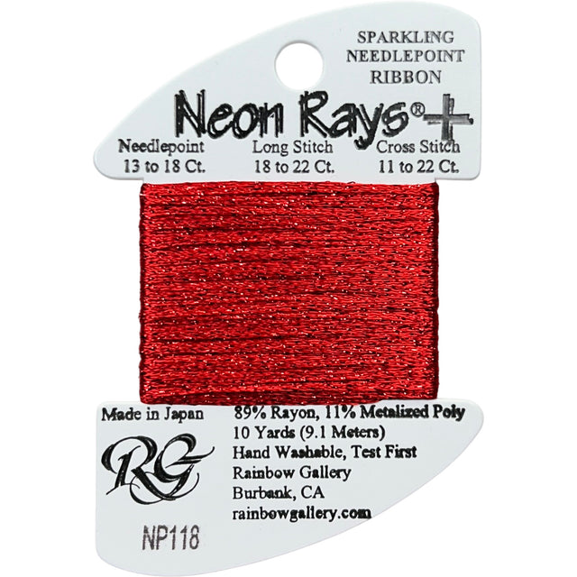 NP118 Christmas Red - Neon Rays