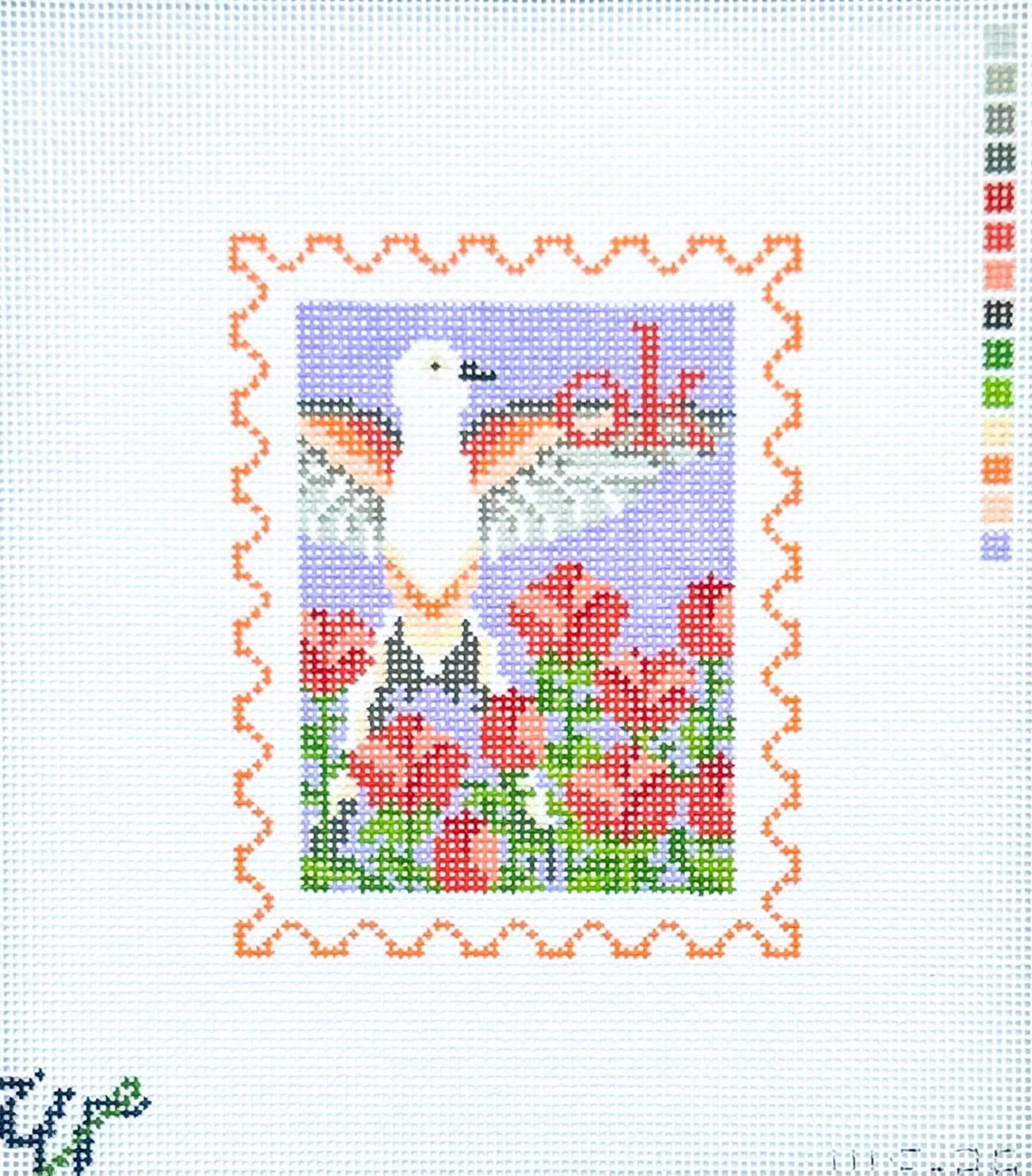 Oklahoma Stamp Wipstitch