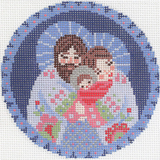 The Holy Family in lavenders by Abigail Cecile