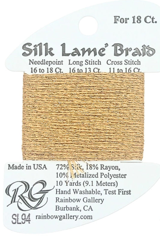 Silk Lame' Braid True Gold - SL94