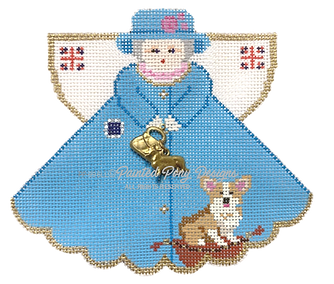 PP-996LL Angel w/Charms: Queen & Her Corgi