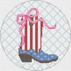 Boot & Bow Patriotic by NDLPT