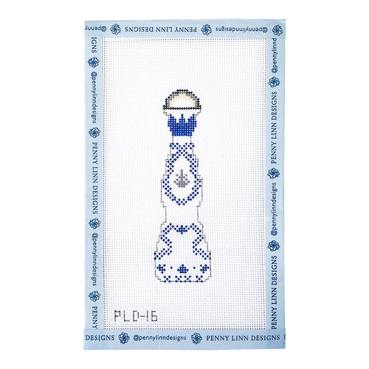 Blue & White Tequila Bottle